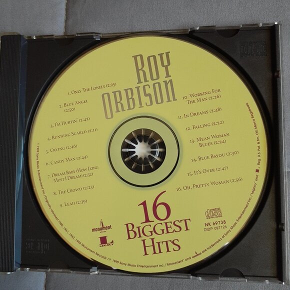 Roy Orbison : 16 Biggest Hits CD (1999) In Dreams, Crying - Picture 4 of 4